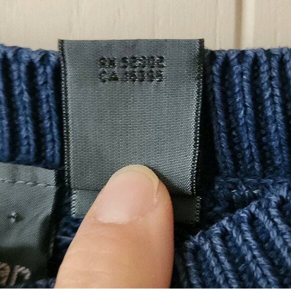 Vtg Liz Wear Striped Oversized Rainbow Fisherman Sweater Cozy Preppy Classic - Picture 4 of 8